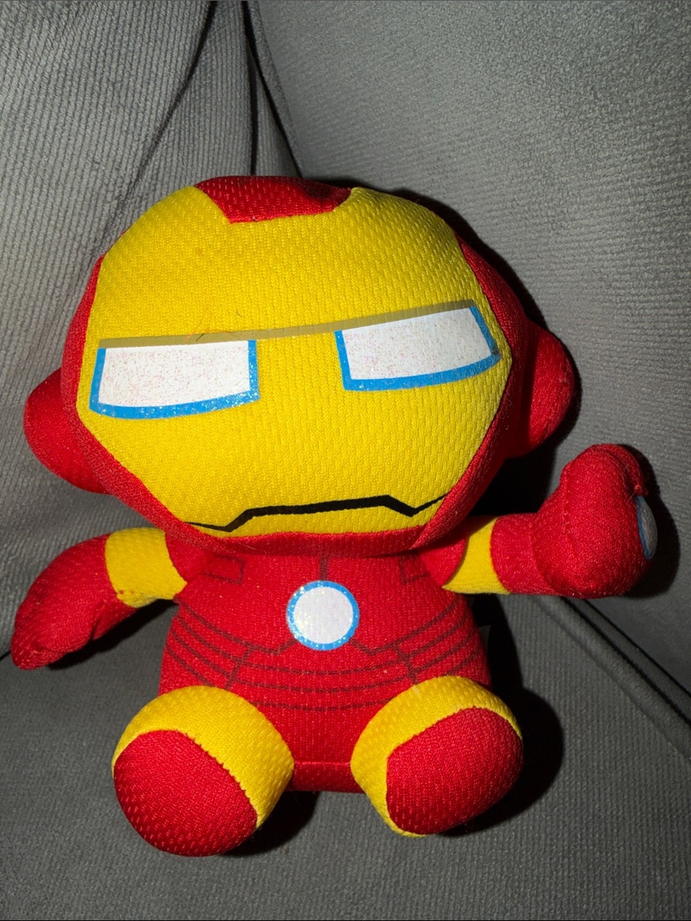 Marvel Red & Yellow Iron-Man Plush Figure TY BEANIE PLUSH